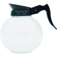 Coffee Pro 12-cup Glass Decanter Clear - Glass, Plastic Body - 1 Each
