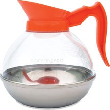 Coffee Pro Unbreakable 12-cup Decanter Clear - Stainless Steel, Polycarbonate, Phenolic Plastic Body - 1 Each