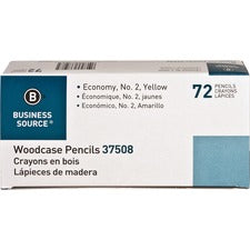 Business Source Woodcase No. 2 Pencils #2 - Yellow Wood Barrel - 72 / Box