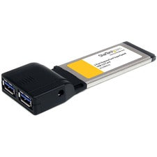 StarTech.com 2 Port ExpressCard SuperSpeed USB 3.0 Card Adapter ExpressCard/34 - PC - TAA Compliant