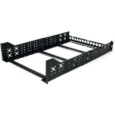 StarTech.com 3U Fixed 19" Adjustable Depth Universal Server Rack Rails TAA Compliant