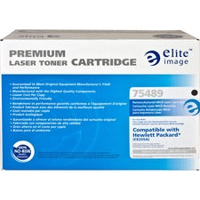 Elite Image Remanufactured MICR Laser Toner Cartridge 55A (CE255A) - Black - 1 Each 6000 Pages