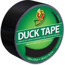 Duck Brand Brand Color Duct Tape 20 yd Length x 1.88" Width - Black - For Repairing, Color Coding - 1 Roll