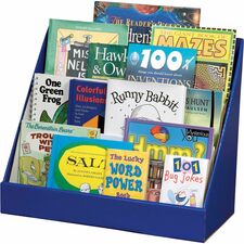 Classroom Keepers Classroom Keeper's Corrugated Book Shelf 3 Tier(s) - 17" Height x 20" Width x 10" Depth - Sturdy, Corrugated - 70% Recycled - Glossy - Blue - 1 Each