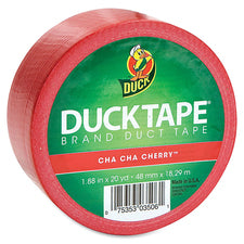 Duck Brand Brand Color Duct Tape 20 yd Length x 1.88" Width - Red - For Repairing, Color Coding, Packing, Crafting - 1 Roll