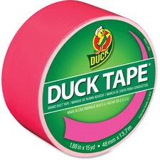 Duck Brand Color Duct Tape 15 yd Length x 1.88" Width - Pink - For Color Coding, Repairing, Packing, Crafting - 1 Roll