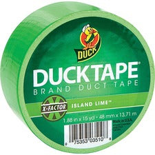Duck Brand Color Duct Tape 15 yd Length x 1.88" Width - Neon Green - For Color Coding, Repairing, Packing, Crafting - 1 Roll