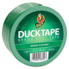 Duck Brand Brand Color Duct Tape 20 yd Length x 1.88" Width - Green - For Repairing, Color Coding, Packing, Crafting - 1 Roll