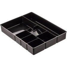 Officemate Deep Desk Drawer Tray 7 Compartment(s) - 2.25" Height x 11.50" Width x 15.13" Length - Black - 1 Each