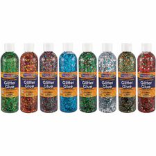 Creativity Street Classroom Size Glitter Chips Craft, Classroom - Assorted - 8 / Box