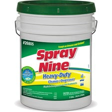 Spray Nine Heavy-Duty Cleaner/Degreaser + Disinfectant For Multipurpose - 640 fl oz (20 quart) - Mild Scent - Recommended For: Grease Remover, Stain Remover, Oil Remover, Dirt Remover, Food Remover, Finger Mark Remover, Wax Remover, Tar Remover, Smoke Fil