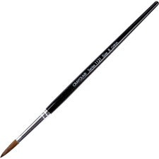 Crayola Size 8 Watercolor Paint Brush No. 8 - Wood Polished Black Handle - Aluminum Ferrule - 1 Dozen