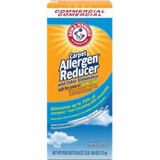Arm & Hammer Commercial Carpet Allergen Reducer 42.60 oz (2.66 lb) - Light Scent - White - 1 Each