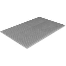 Crown Mats Tuff-Spun Foot-Lover Mat Cement Floor, Floor, Service Counter, Mailroom, Cashier's Station, Warehouse - 36" Length x 27" Width x 0.375" Thickness - Rectangular - Vinyl, Closed-cell PVC Foamboard - Gray - 1 Each
