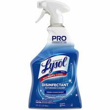 Professional Lysol Disinfectant Bathroom Cleaner Ready-To-Use - 32 fl oz (1 quart) - Fresh Clean Scent - Disinfectant, Deodorize, Non-abrasive, Bleach-free - 1 Each