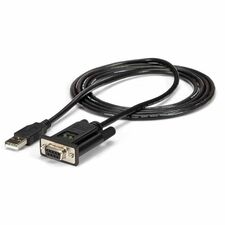 StarTech.com 1 Port USB to Null Modem RS232 DB9 Serial DCE Adapter Cable with FTDI 1 x 9-pin DB-9 RS-232 Serial - Female - 1 x 4-pin USB 2.0 Type A - Male - Black - 1 Each - TAA Compliant