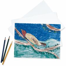 Pacon® Medium-Weight Drawing Paper 250 Sheets - Plain - 24" x 36" Sheet Size - White Paper - Acid-free - 250 / Pack