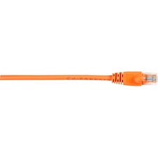 Black Box Connect Cat.5e UTP Patch Network Cable 15 ft Category 5e Network Cable for Network Device - First End: 1 x RJ-45 Network - Male - Second End: 1 x RJ-45 Network - Male - 1 Gbit/s - Patch Cable - Gold Plated Contact - CM - 26 AWG - Orange - 1 Each