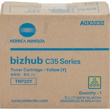 Konica Minolta Original Laser Toner Cartridge - Yellow - 1 Each 4600 Pages