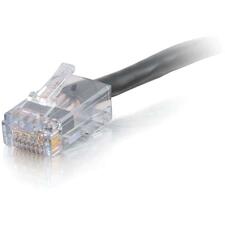 C2G 50ft Cat6 Non-Booted Unshielded Ethernet Cable - Plenum CMP-Rated - BLK 50 ft Category 6 Network Cable for Network Device, Modem - First End: 1 x RJ-45 Network - Male - Second End: 1 x RJ-45 Network - Male - Patch Cable - Gold Plated Contact - Plenum,