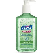 PURELL® Hand Sanitizer Gel 12 fl oz - Pump Bottle Dispenser - Kill Germs - Hand, Skin - Clear - Non-sticky, Residue-free - 1 Each