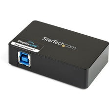 StarTech.com USB 3.0 to HDMI and DVI Dual Monitor External Video Card Adapter 1 x 9-pin Type B USB 3.0 USB Male - 1 x 29-pin DVI-I Video Female, 1 x 19-pin HDMI Digital Audio/Video Female - 2048 x 1152 Supported - Black - 1 Each - TAA Compliant