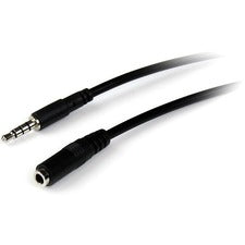 StarTech.com 2m 3.5mm 4 Position TRRS Headset Extension Cable - M/F 6.56 ft Mini-phone Audio Cable for Headphone, Headset, iPhone, Cellular Phone, Audio Device - First End: 1 x Mini-phone Audio - Male - Second End: 1 x Mini-phone Audio - Female - Extensio