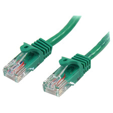StarTech.com 5 ft Cat5e Green Snagless RJ45 UTP Cat 5e Patch Cable - 5ft Patch Cord 5 ft Category 5e Network Cable for Network Device - First End: 1 x RJ-45 Network - Male - Second End: 1 x RJ-45 Network - Male - Patch Cable - Gold Plated Contact - Green