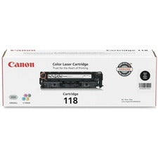 Canon Cartridge 118BK Original Laser Toner Cartridge - Black - 2 / Pack 3400 Pages