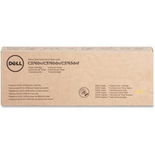 Dell Original Laser Toner Cartridge - Yellow - 1 Each 9000 Pages