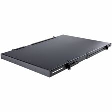 StarTech.com ADJSHELFHD Rack Shelf For Server, A/V Equipment - 1U Rack Height x 19" Rack Width - Rack-mountable - 4 Post - Black - SPCC - 330.80 lb Static/Stationary Weight Capacity - TAA Compliant