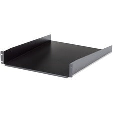 StarTech.com 2U 22in Depth Fixed Rack Mount Shelf - 50lbs / 22kg For LAN Switch, Patch Panel, Server, A/V Equipment - 2U Rack Height x 19" Rack Width - Rack-mountable - Black - SPCC - 50 lb Maximum Weight Capacity - TAA Compliant
