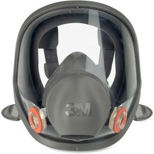 3M 6900 Full Facepiece Reusable Respirator Particulate, Gases, Vapor, Debris Protection - Thermoplastic Elastomer (TPE), Thermoplastic Elastomer (TPE) - Black, Gray - Lightweight, Comfortable, Lens, Durable, Exhalation Valve - 1 Each