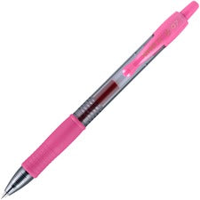 Pilot G2 -7 Retractable Gel Roller Pens 0.7 mm Fine Pen Point - Refillable - Retractable - Pink Ink - Gel-based - Translucent Barrel - 1 Dozen