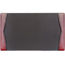 Dacasso Leather Side-Rail Desk Pad 20" Width - Leather - Black - 1 Each