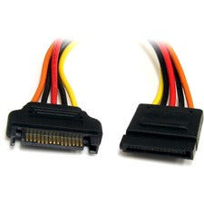 StarTech.com 12in 15 Pin SATA Power Extension Cable For SATA Drive - 1 ft Cord Length - SATA / SATA - 1 Each