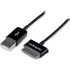 StarTech.com 2m Dock Connector to USB Cable for Samsung Galaxy Tab 6.56 ft Proprietary/USB Data Transfer Cable for Tablet PC, Notebook, Computer - First End: 1 x 4-pin USB Type A - Male - Second End: 1 x 30-pin Proprietary - Male - Shielding - 26/28 AWG -