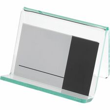Lorell Business Card Holder Acrylic - Green, Transparent - 1 Each