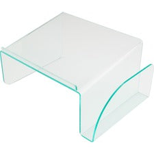 Lorell Phone Stand 5.50" Height x 11" Width x 10" Depth - Acrylic - Clear, Green