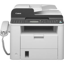 Canon FAXPHONE L190 Laser Multifunction Printer - Monochrome - White Copier/Fax/Printer - 26 ppm Mono Print - 1200 x 600 dpi Print - Automatic Duplex Print - Up to 10000 Pages Monthly - 250 sheets Input - Monochrome Fax - USB - For Plain Paper Print - 1 E