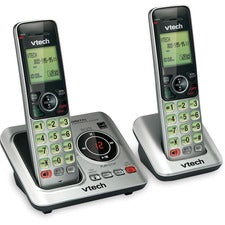 VTech CS6629-2 DECT 6.0 1.90 GHz Cordless Phone 1 x Phone Line - 2 x Handset - Speakerphone - Answering Machine - Hearing Aid Compatible - Backlight
