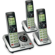VTech CS6629-3 DECT 6.0 Cordless Phone 1 x Phone Line - 3 x Handset - Speakerphone - Answering Machine - Hearing Aid Compatible - Backlight