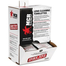 Crews Lens Cleaning Towelettes For Goggle, Face Shield, Glasses, Lens - Anti-static, Anti-fog, Pre-moistened - 100 / Box