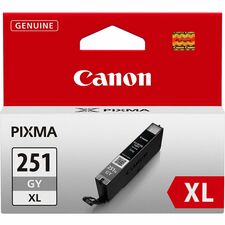 Canon CLI251XLGY Original Inkjet Ink Cartridge - Gray - 1 Each Inkjet - Gray - 1 Each