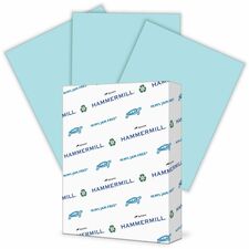 Hammermill Colors Recycled Copy Paper - Blue Letter - 8 1/2" x 11" - 24 lb Basis Weight - Smooth - Sustainable Forestry Initiative (SFI) - Jam-free, Acid-free - Blue - 500 / Ream
