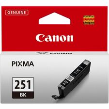 Canon CLI-251BK Original Inkjet Ink Cartridge - Black - 1 Each 290 Pages