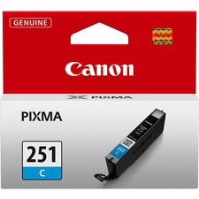 Canon CLI-251C Original Inkjet Ink Cartridge - Cyan - 1 Each Inkjet - Cyan - 1 Each