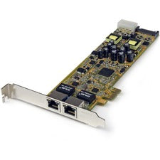 StarTech.com Dual Port PCI Express Gigabit Ethernet PCIe Network Card Adapter - PoE/PSE PCI Express - Realtek RTL8111E - 2 Port(s) - 2 x Network (RJ-45) - Twisted Pair - Full-height - 10/100/1000Base-T - Plug-in Card