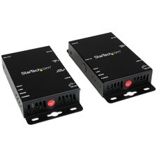 StarTech.com HDMI over Cat5 Video Extender with Audio - RS232 and IR Control 1 Input Device - 1 Output Device - 328.08 ft Range - 2 x Network (RJ-45) - 1 x HDMI In - 2 x HDMI Out - 4K - 3840 x 2160 - Twisted Pair - Category 6 - TAA Compliant