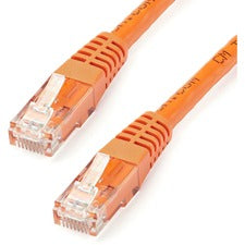 StarTech.com 15ft Orange Cat6 UTP Patch Cable ETL Verified 15 ft Category 6 Network Cable for Network Device - First End: 1 x RJ-45 Network - Male - Second End: 1 x RJ-45 Network - Male - 10 Gbit/s - Patch Cable - Gold Plated Connector - CMG - 24 AWG - Or